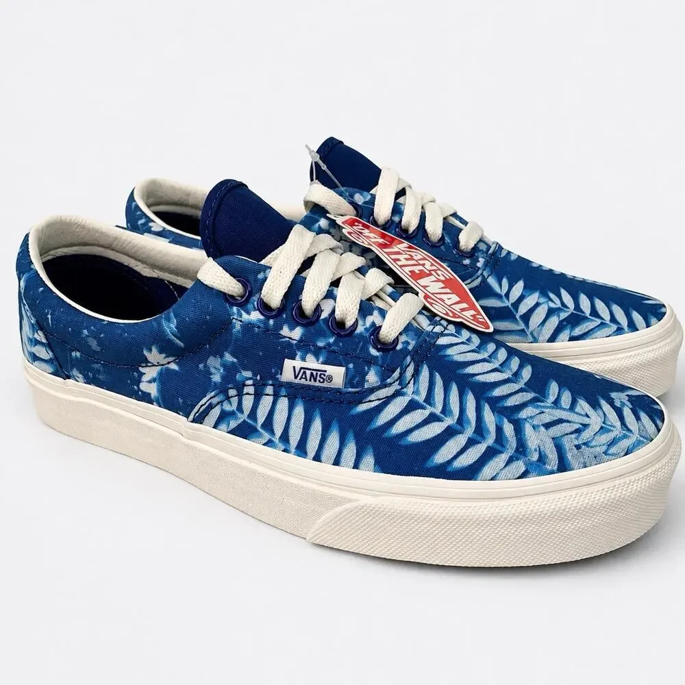 Vans Era Solar Floral True Blue Checkerboard Sneakers Women’s 8.5 Men’s 7 NWT